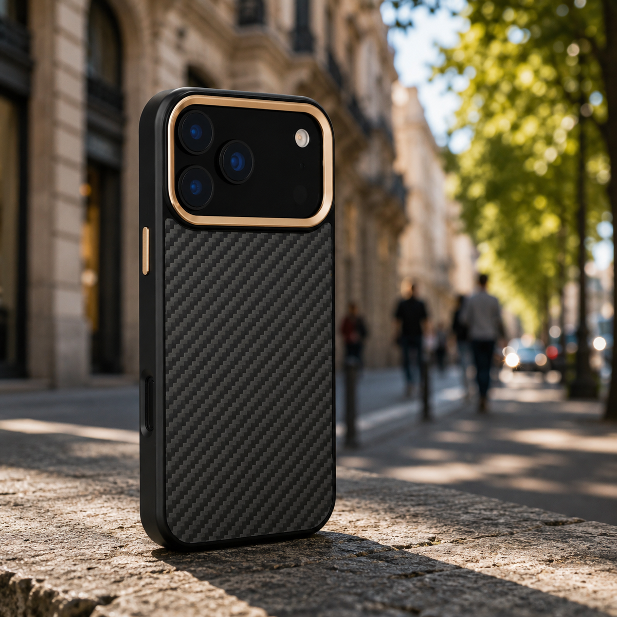Premium iPhone Case Aramid Fiber Kevlar Magnetic MagSafe Compatible Wireless Charging Full Coverage Ultra Light Anti Scratch Non Slip Protective Cover