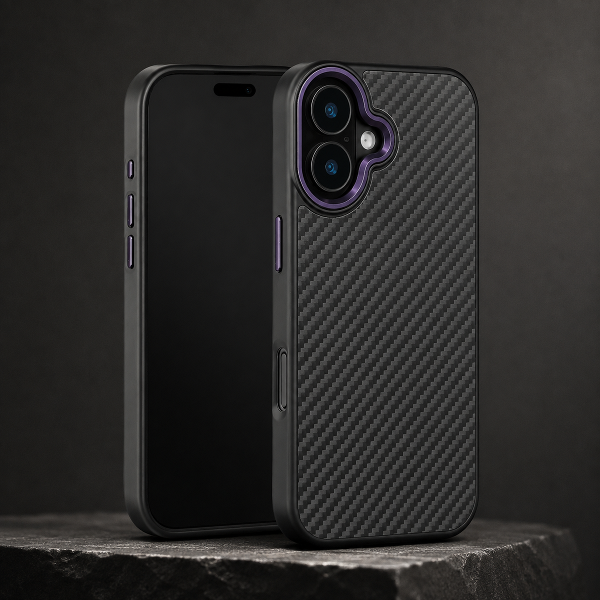 Premium iPhone Case Aramid Fiber Kevlar Magnetic MagSafe Compatible Wireless Charging Full Coverage Ultra Light Anti Scratch Non Slip Protective Cover
