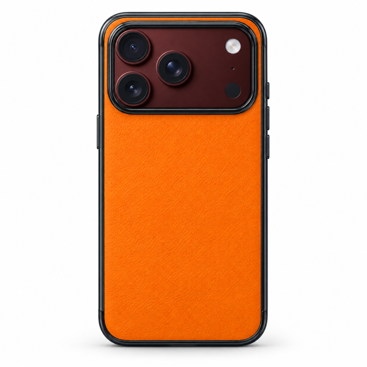 Premium iPhone Case Artificial Leather Semi Transparent Retro Foldable Cover Sweat Resistant Shockproof Slim Non Slip Durable Practical Protective Phone Case