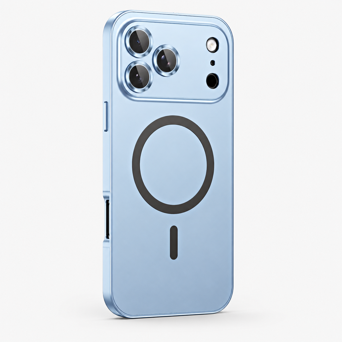 Premium iPhone Case Buckle Type Metal Aluminum Frame MagSafe Magnetic Hard PC Back Panel Shockproof Slim Anti Scratch Durable Protective Phone Cover Case