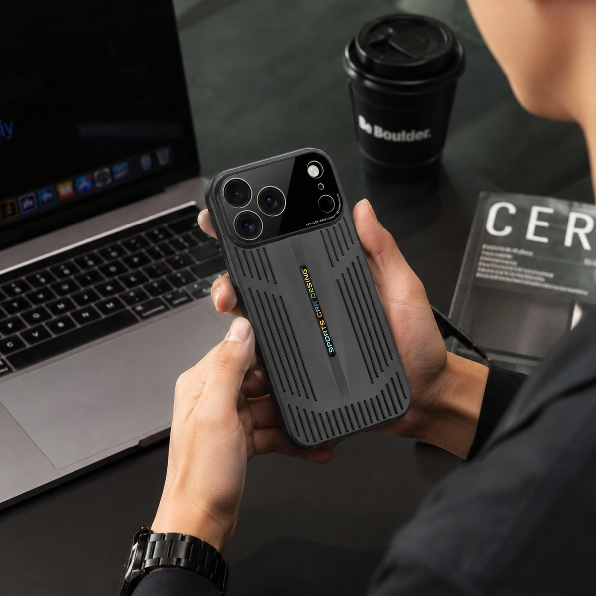 Premium iPhone Case Cooling Shockproof PC TPU Protective Cover Heat Dissipation Anti Scratch Anti Fingerprint Non Slip Water Resistant Plated Slim Case