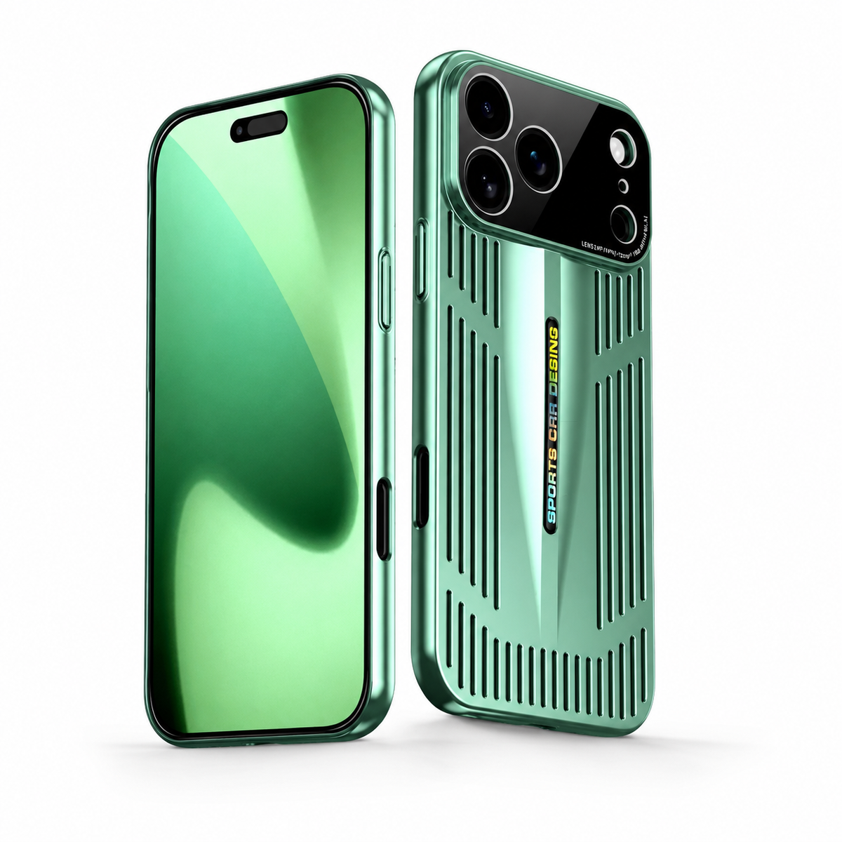 Premium iPhone Case Cooling Shockproof PC TPU Protective Cover Heat Dissipation Anti Scratch Anti Fingerprint Non Slip Water Resistant Plated Slim Case
