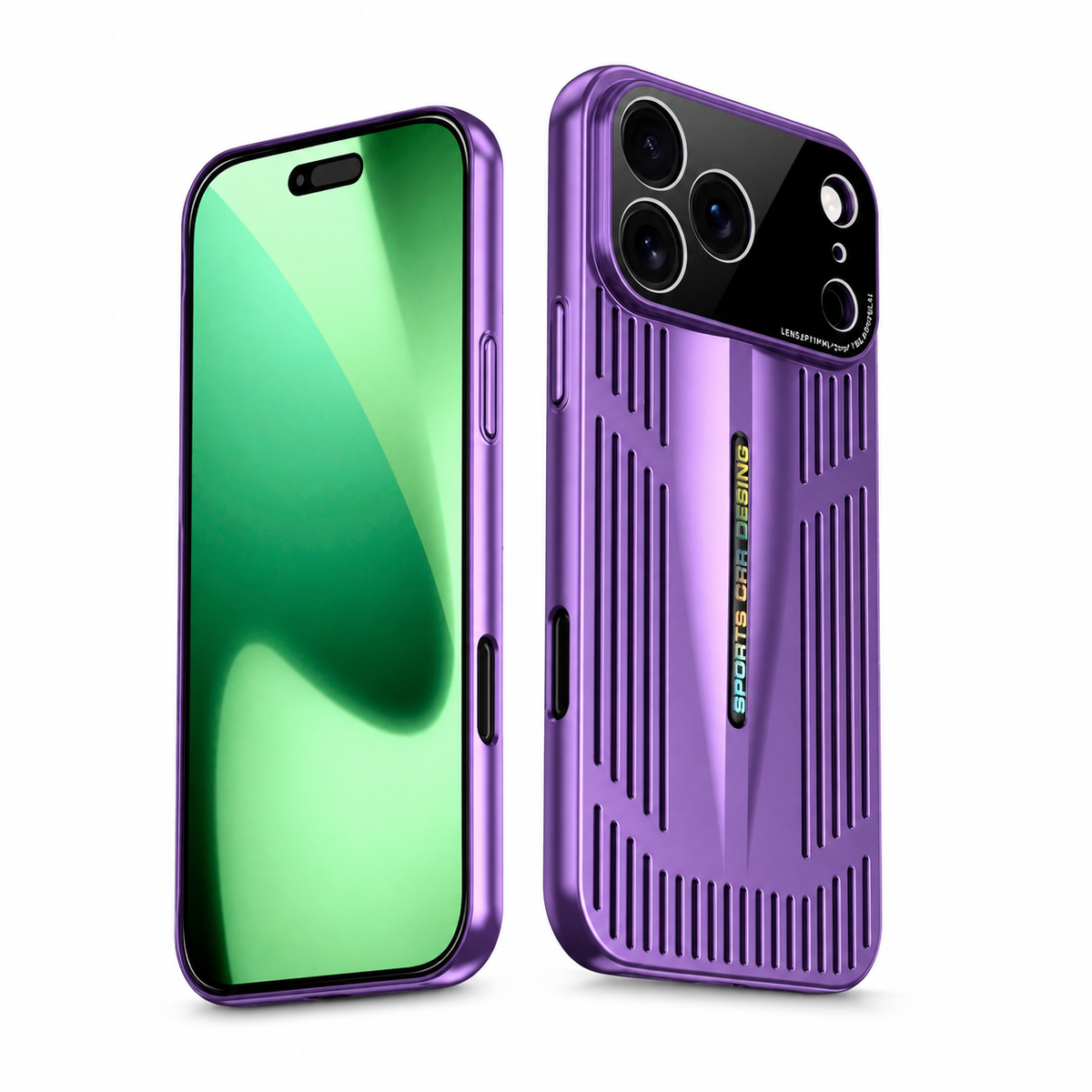 Premium iPhone Case Cooling Shockproof PC TPU Protective Cover Heat Dissipation Anti Scratch Anti Fingerprint Non Slip Water Resistant Plated Slim Case