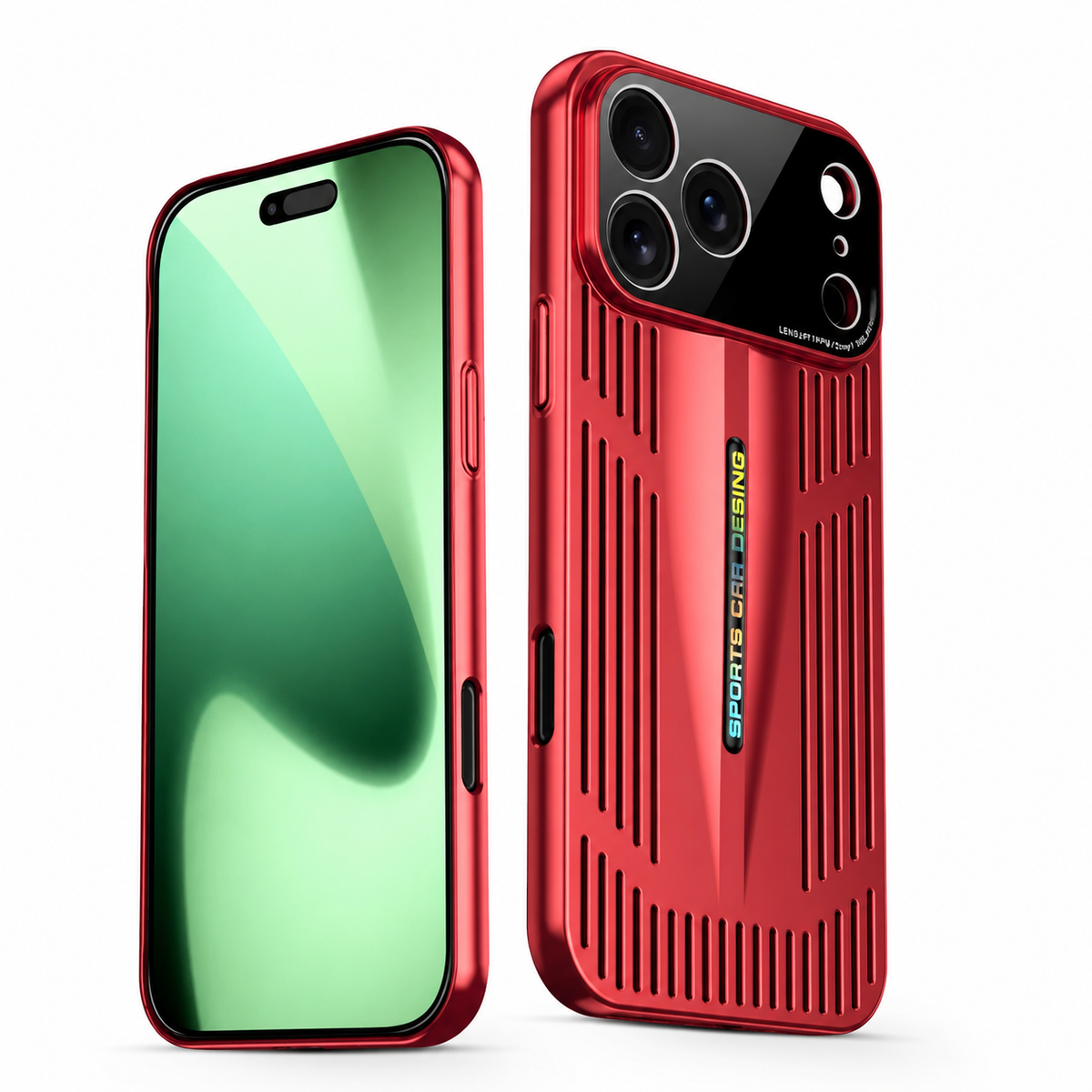 Premium iPhone Case Cooling Shockproof PC TPU Protective Cover Heat Dissipation Anti Scratch Anti Fingerprint Non Slip Water Resistant Plated Slim Case