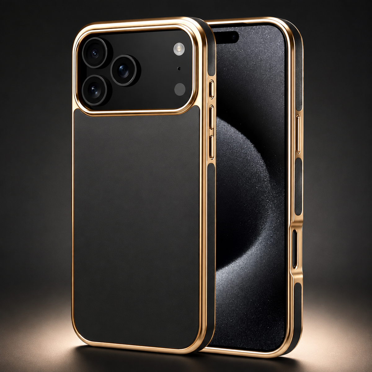 Premium iPhone Case Cowhide Leather Electroplated Cover Non Slip Skin Friendly Heat Resistant Slim Protective Case Minimalist Durable Finish Daily Use