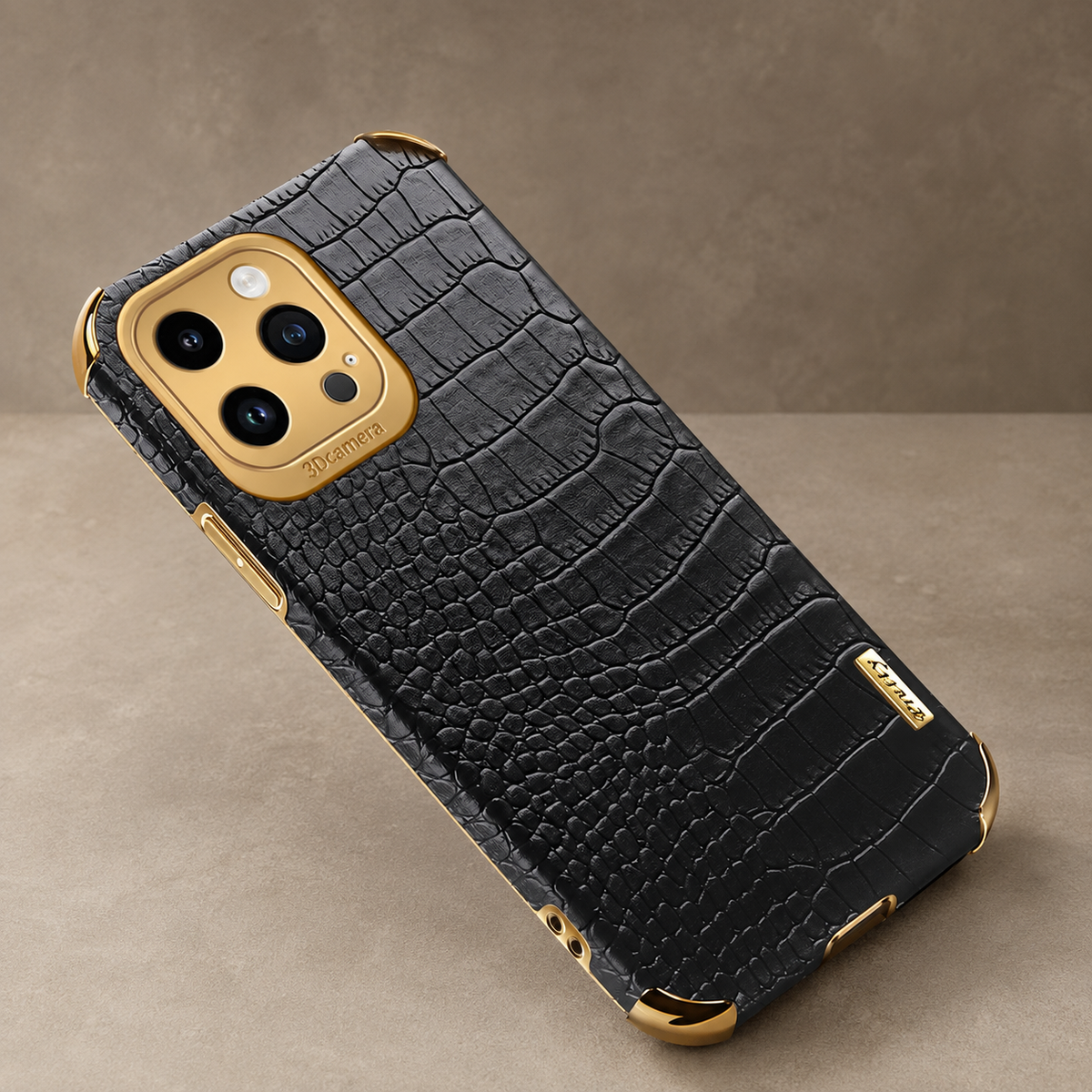 Premium iPhone Case Crocodile Leather Plating Silicone Protective Cover Anti Scratch Anti Fingerprint Non Slip Lightweight Dustproof Full Coverage Case