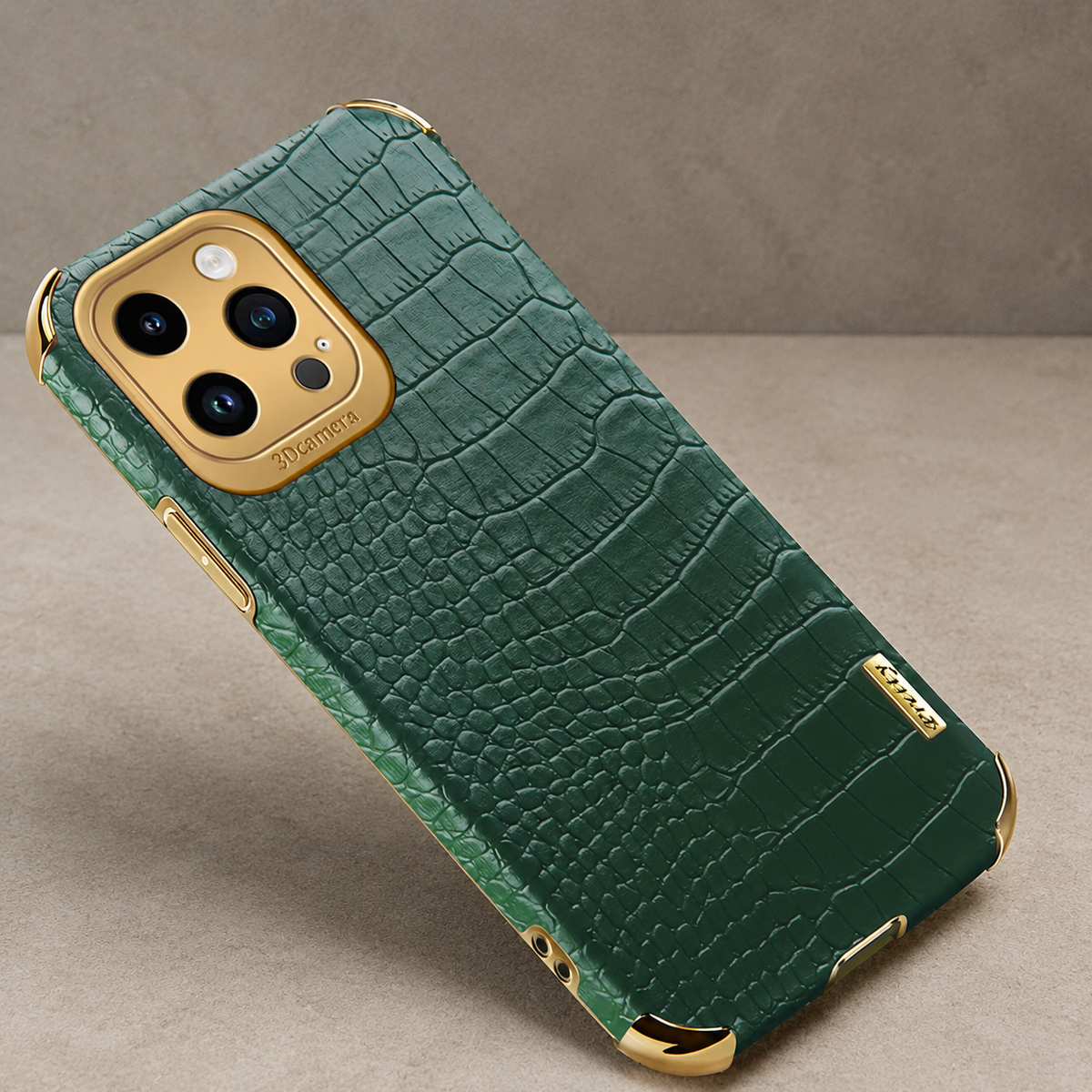 Premium iPhone Case Crocodile Leather Plating Silicone Protective Cover Anti Scratch Anti Fingerprint Non Slip Lightweight Dustproof Full Coverage Case