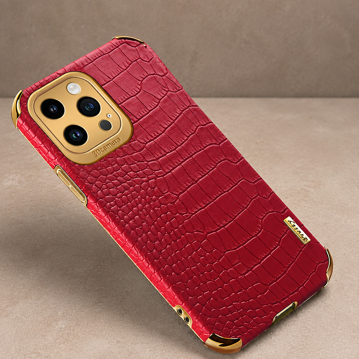Premium iPhone Case Crocodile Leather Plating Silicone Protective Cover Anti Scratch Anti Fingerprint Non Slip Lightweight Dustproof Full Coverage Case