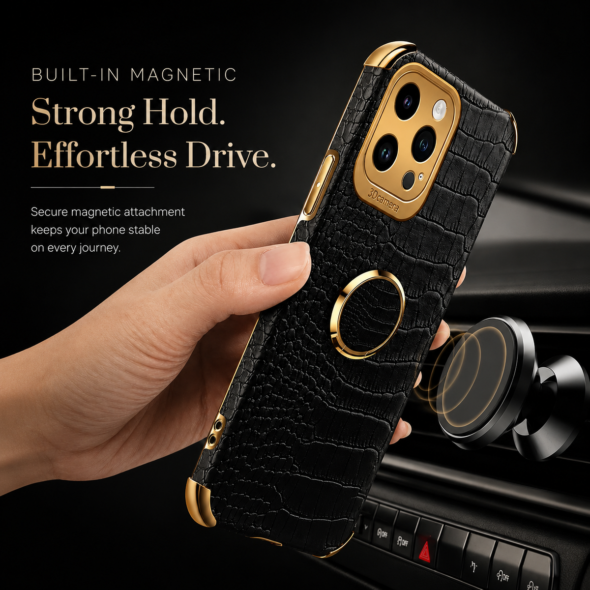 Premium iPhone Case Crocodile Leather Silicone Cover Anti Scratch Shockproof Lightweight Non Slip Full Coverage Camera Guard Slim Protective Case