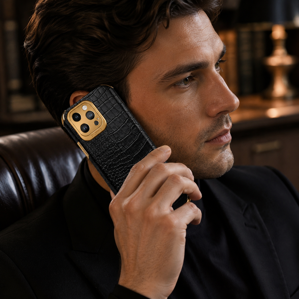 Premium iPhone Case Crocodile Leather Silicone Cover Anti Scratch Shockproof Lightweight Non Slip Full Coverage Camera Guard Slim Protective Case