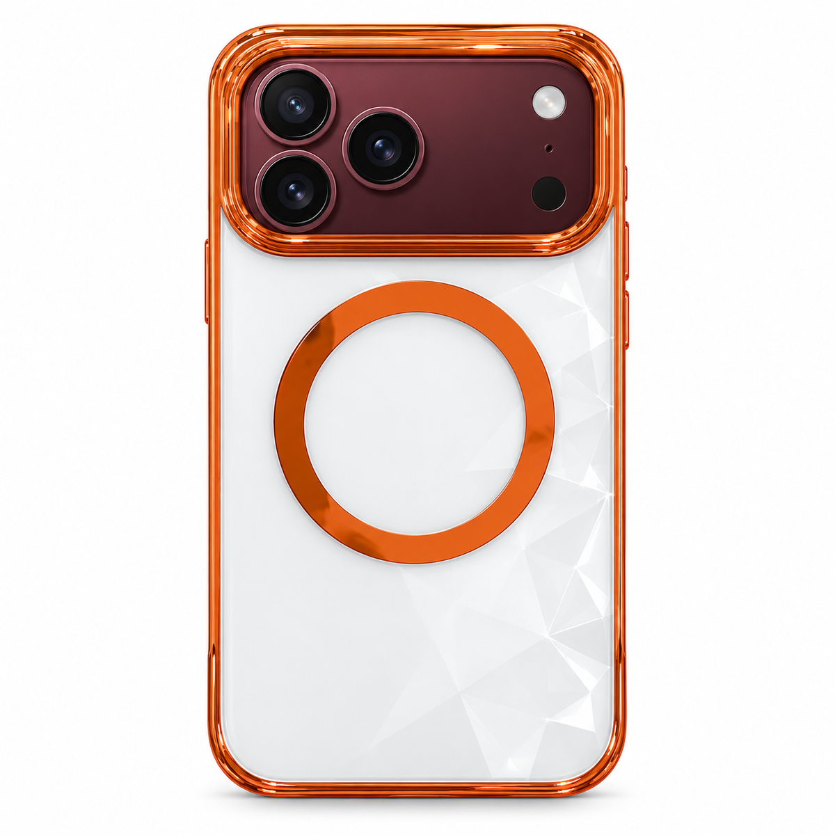 Premium iPhone Case Electroplated Magnetic Clear Transparent Foldable Cover Shockproof Slim Anti Scratch Durable Fashion Protective Phone Cover Shell Case