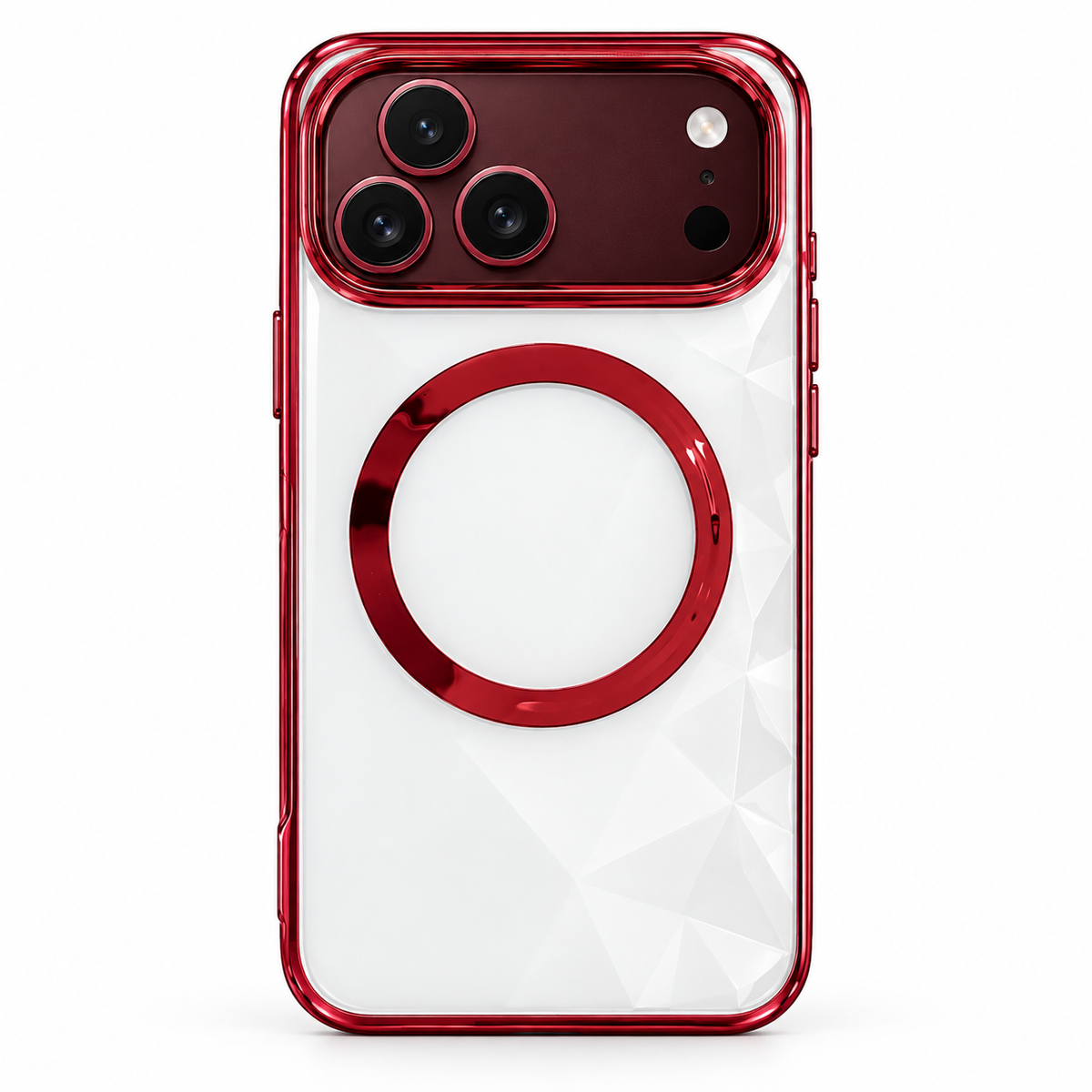 Premium iPhone Case Electroplated Magnetic Clear Transparent Foldable Cover Shockproof Slim Anti Scratch Durable Fashion Protective Phone Cover Shell Case