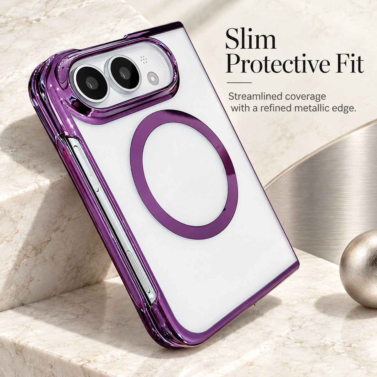 Premium iPhone Case Electroplated Magnetic Clear Transparent Foldable Cover Shockproof Slim Anti Scratch Durable Fashion Protective Phone Cover Shell Case