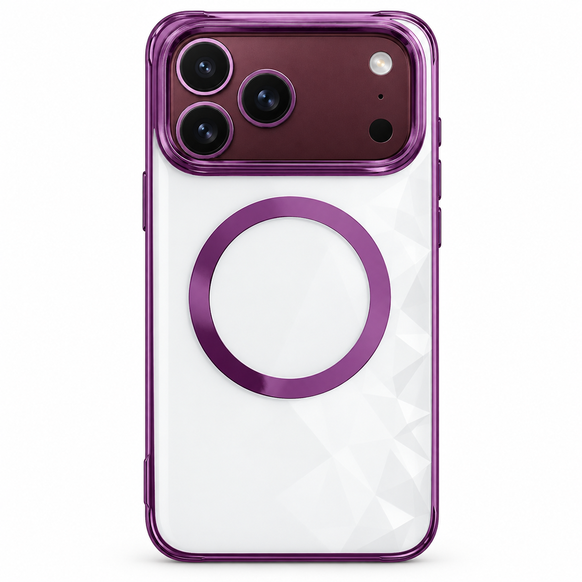 Premium iPhone Case Electroplated Magnetic Clear Transparent Foldable Cover Shockproof Slim Anti Scratch Durable Fashion Protective Phone Cover Shell Case
