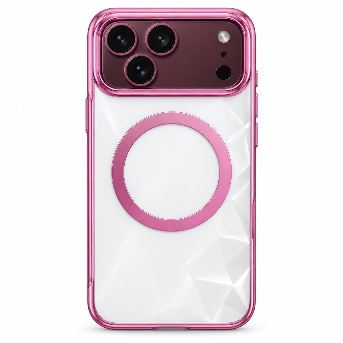 Premium iPhone Case Electroplated Magnetic Clear Transparent Foldable Cover Shockproof Slim Anti Scratch Durable Fashion Protective Phone Cover Shell Case