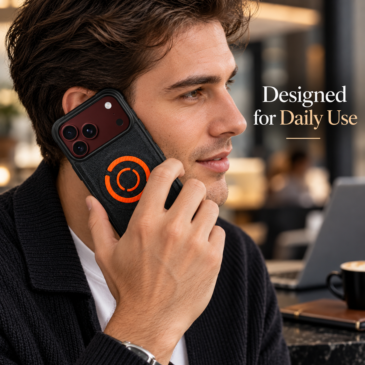 Premium iPhone Case Fabric Leather Magnetic MagSafe Anti Drop Non Slip Full Camera Protection Shockproof Slim Durable Luxury Protective Back Phone Cover Case