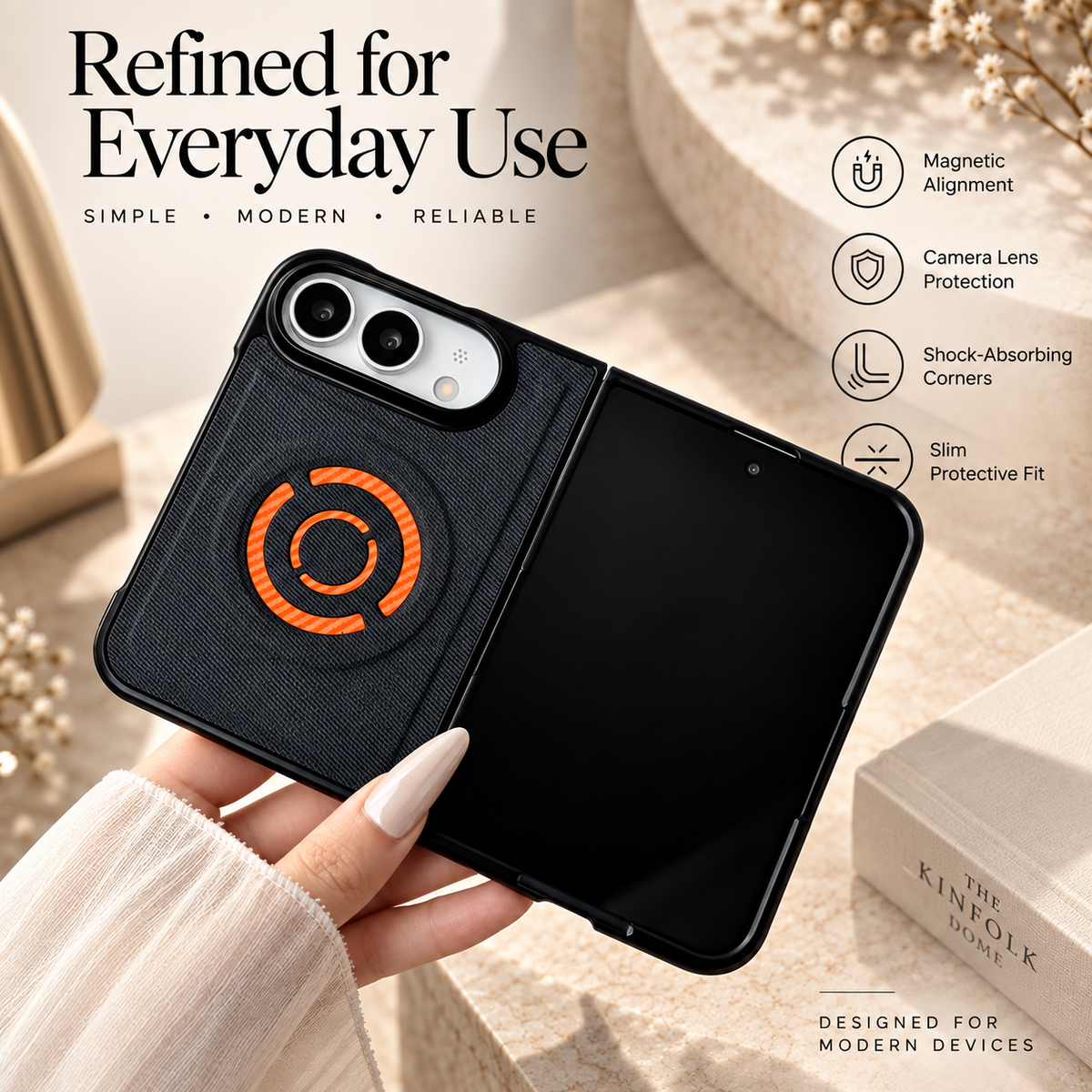 Premium iPhone Case Fabric Leather Magnetic MagSafe Anti Drop Non Slip Full Camera Protection Shockproof Slim Durable Luxury Protective Back Phone Cover Case