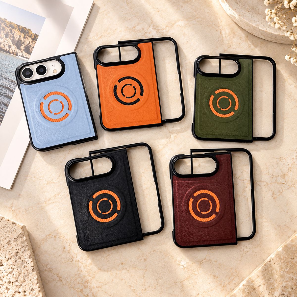 Premium iPhone Case Fabric Leather Magnetic MagSafe Anti Drop Non Slip Full Camera Protection Shockproof Slim Durable Luxury Protective Back Phone Cover Case