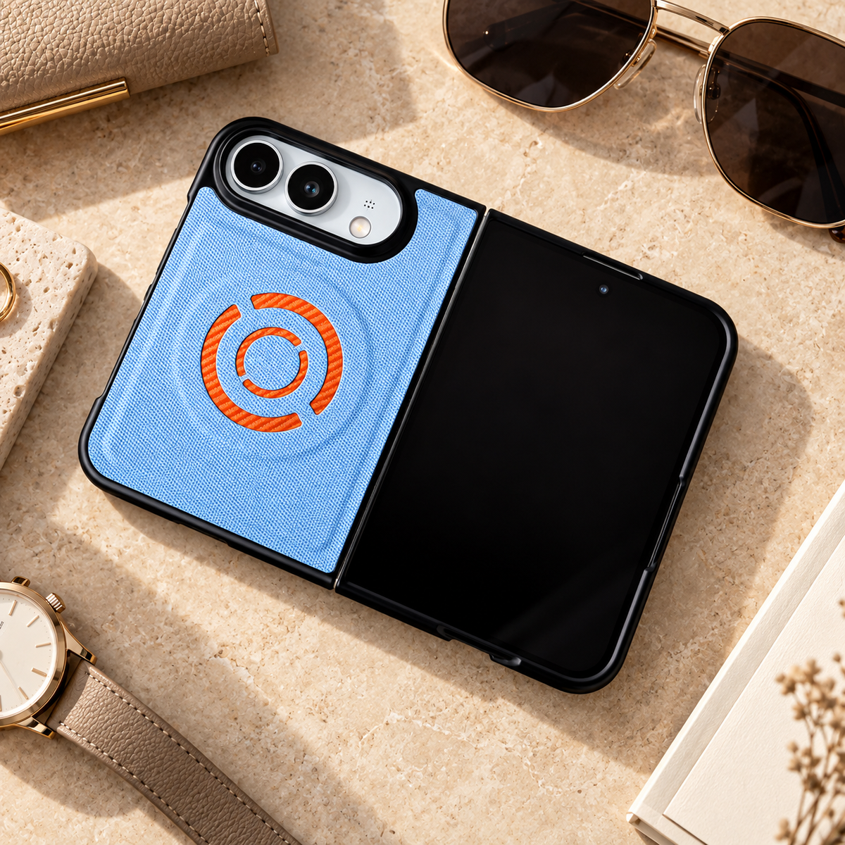 Premium iPhone Case Fabric Leather Magnetic MagSafe Anti Drop Non Slip Full Camera Protection Shockproof Slim Durable Luxury Protective Back Phone Cover Case