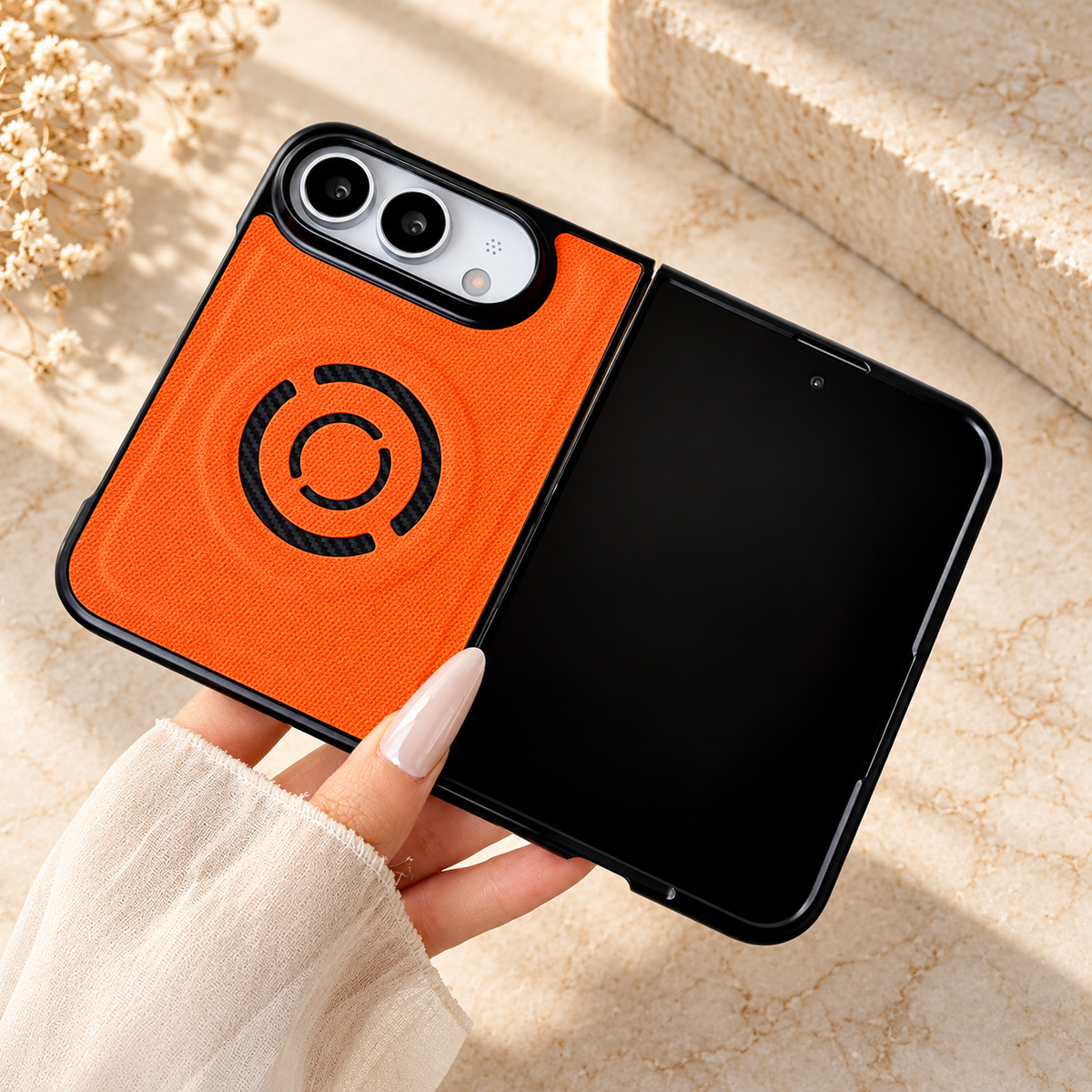Premium iPhone Case Fabric Leather Magnetic MagSafe Anti Drop Non Slip Full Camera Protection Shockproof Slim Durable Luxury Protective Back Phone Cover Case