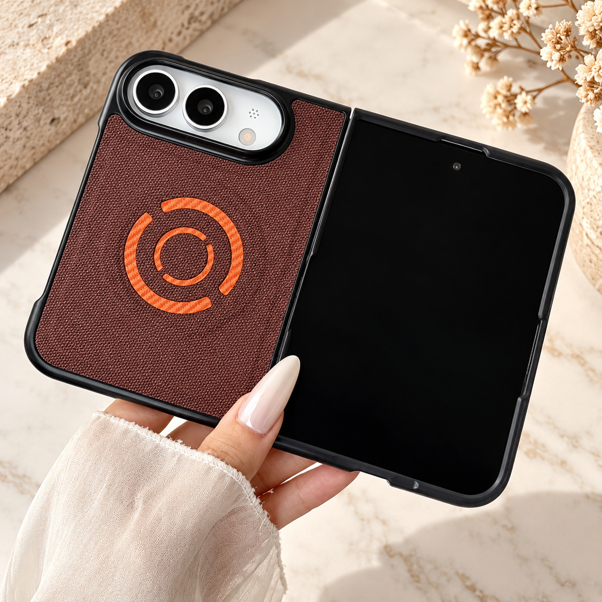 Premium iPhone Case Fabric Leather Magnetic MagSafe Anti Drop Non Slip Full Camera Protection Shockproof Slim Durable Luxury Protective Back Phone Cover Case