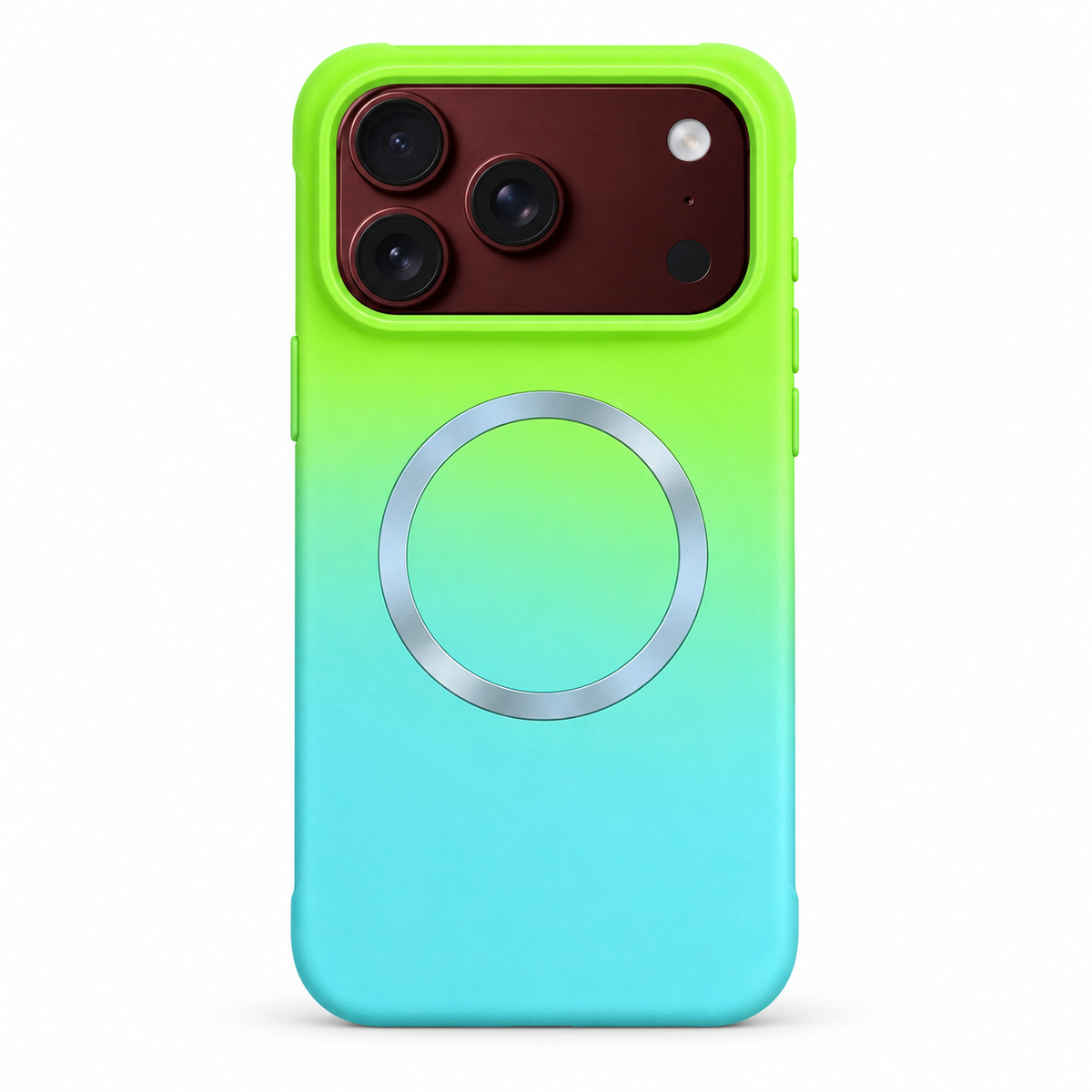 Premium iPhone Case Fashion Gradient Color MagSafe Magnetic Hinge Protection Foldable Cover Hard PC Shockproof Slim Skin Feel Durable Protective Phone Case