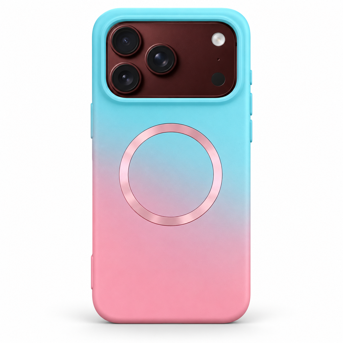 Premium iPhone Case Fashion Gradient Color MagSafe Magnetic Hinge Protection Foldable Cover Hard PC Shockproof Slim Skin Feel Durable Protective Phone Case