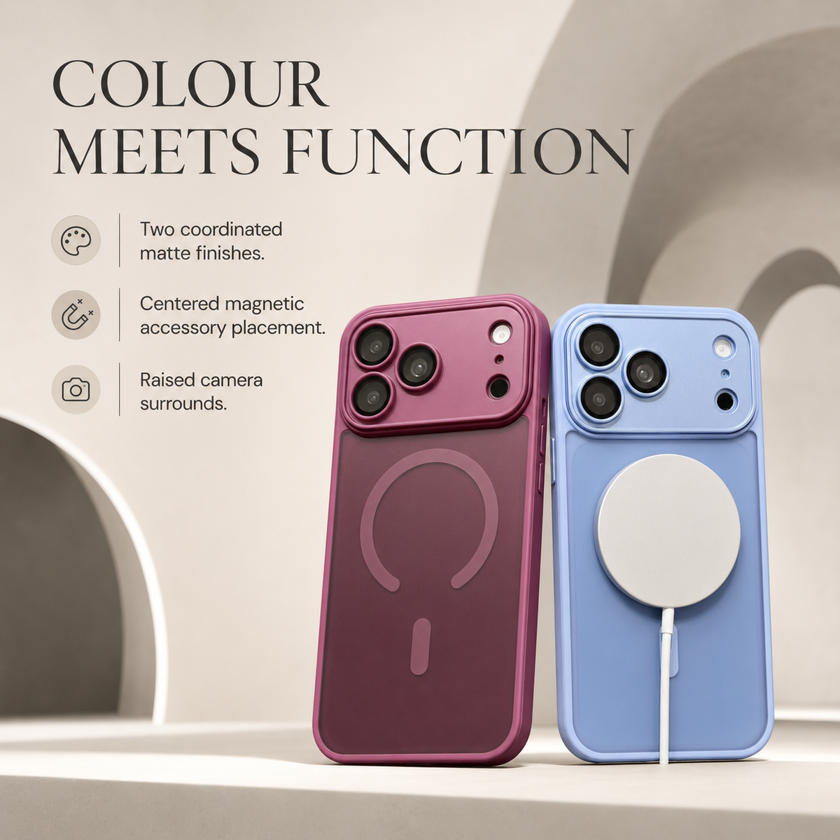 Premium iPhone Case Fashion Matte Transparent MagSafe Magnetic Back Shockproof Anti Fingerprint Slim Non Slip Durable Clear Protective Phone Cover Shell Case