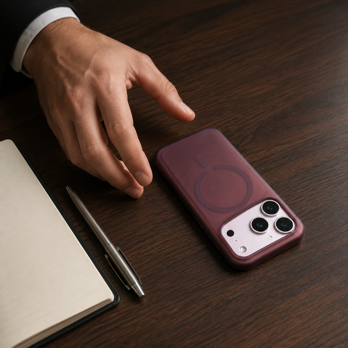Premium iPhone Case Fashion Matte Transparent MagSafe Magnetic Back Shockproof Anti Fingerprint Slim Non Slip Durable Clear Protective Phone Cover Shell Case