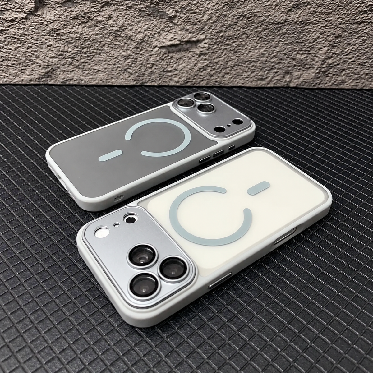 Premium iPhone Case Fashion Matte Transparent MagSafe Magnetic Back Shockproof Anti Fingerprint Slim Non Slip Durable Clear Protective Phone Cover Shell Case