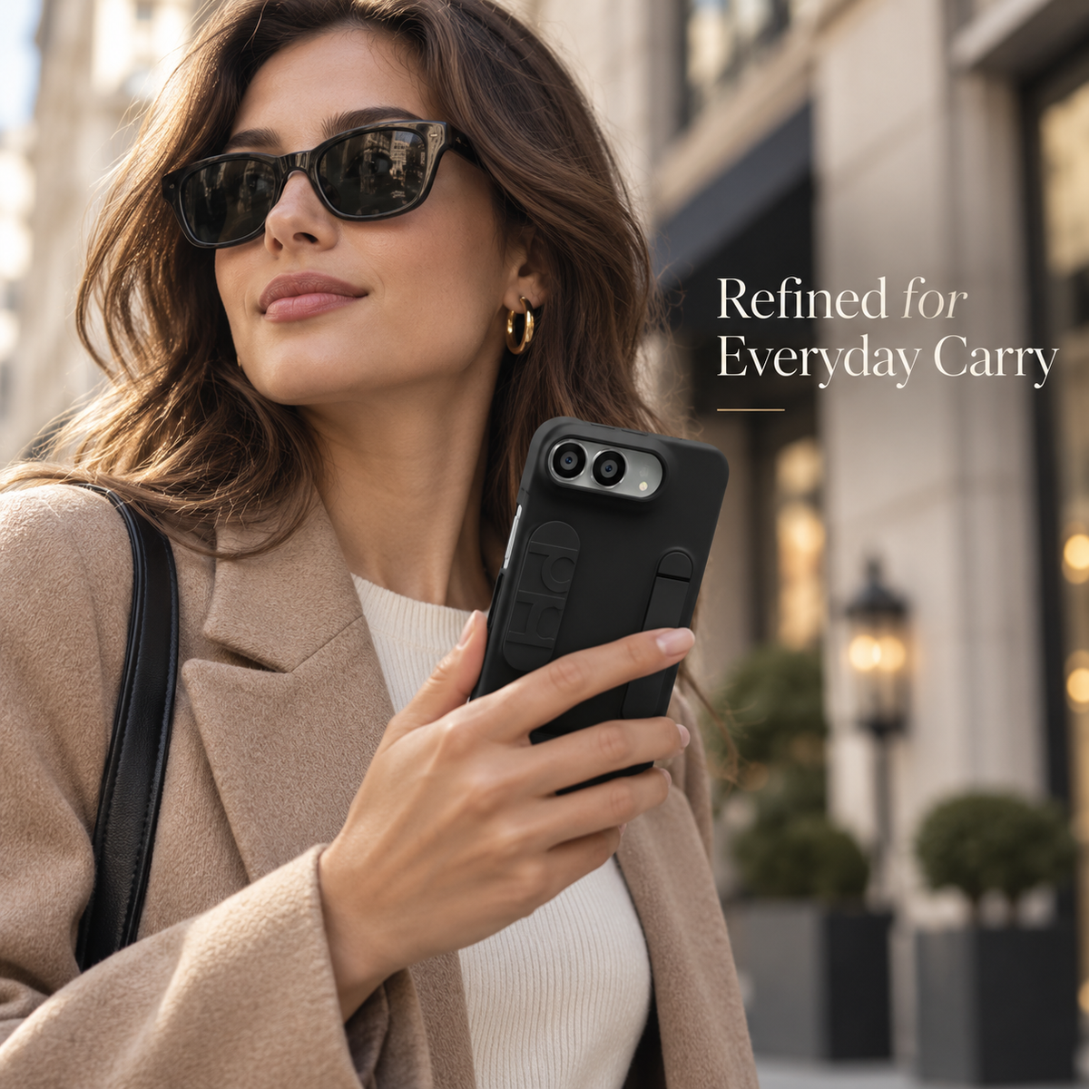 Premium iPhone Case Fashion Skin Feel Silicone Wrist Strap Kickstand Foldable Stand Cover Full Camera Shockproof Non Slip Slim Durable Protective Phone Case