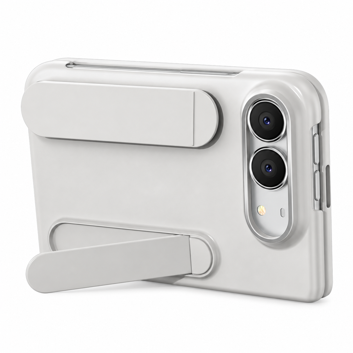 Premium iPhone Case Fashion Skin Feel Silicone Wrist Strap Kickstand Foldable Stand Cover Full Camera Shockproof Non Slip Slim Durable Protective Phone Case