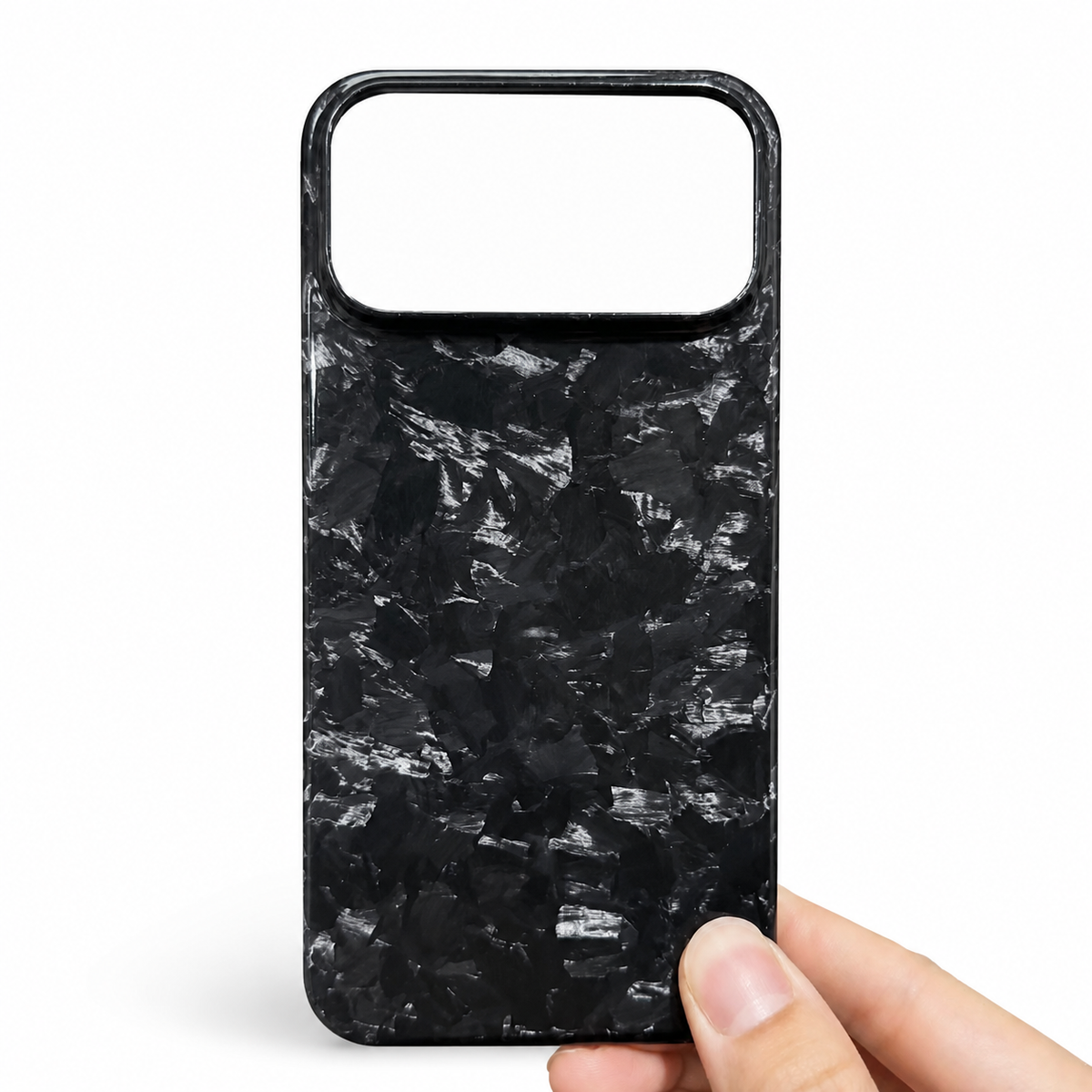 Premium iPhone Case Forged Carbon Fiber Matte Glossy Lightweight Slim Protective Cover Anti Fingerprint Non Slip Wireless Charging Case