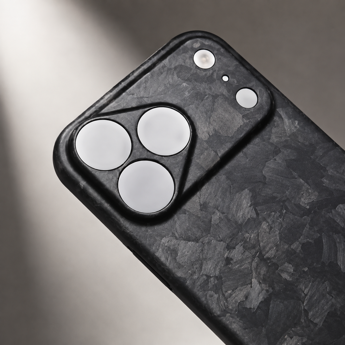 Premium iPhone Case Forged Carbon Fiber Matte Glossy Lightweight Slim Protective Cover Anti Fingerprint Non Slip Wireless Charging Case
