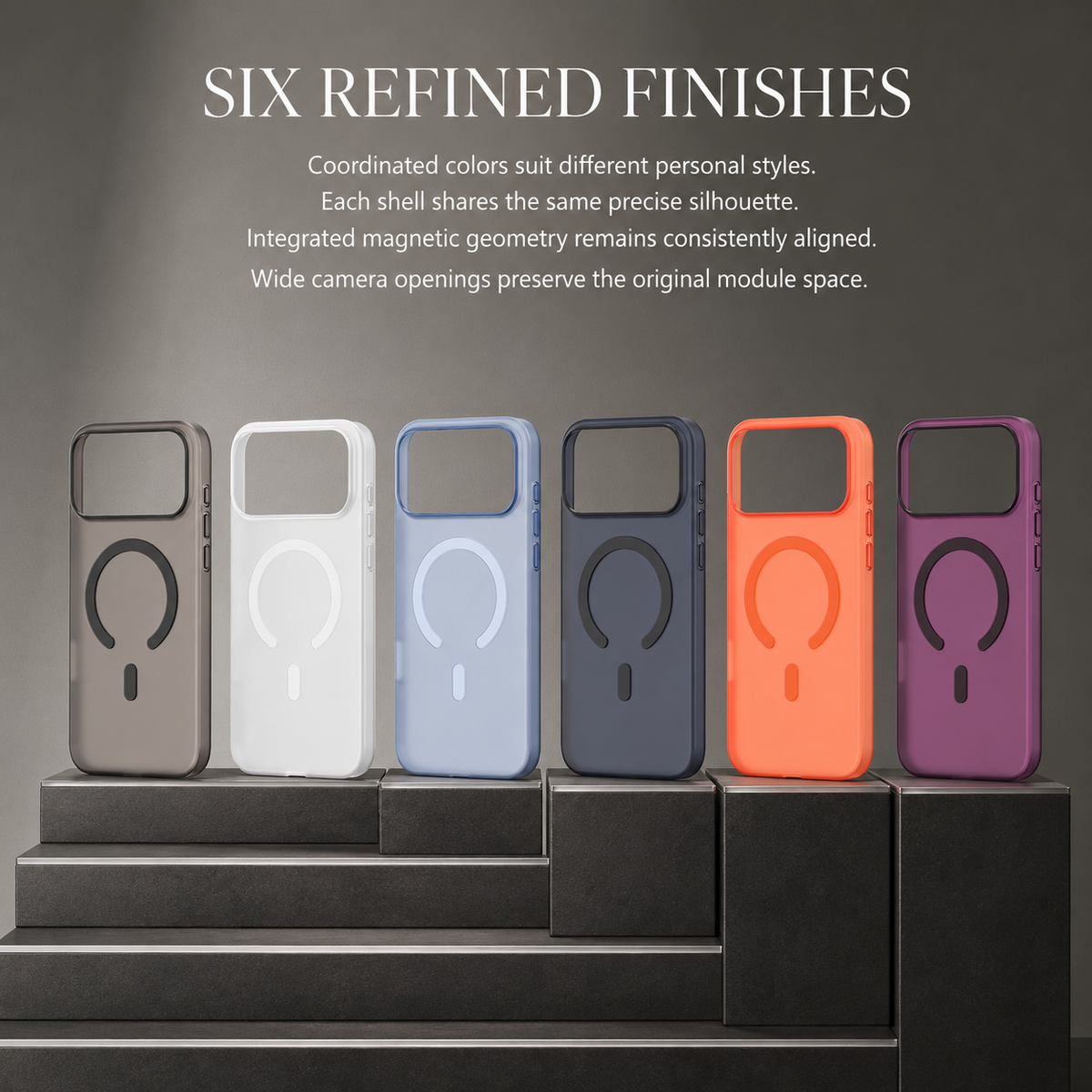 Premium iPhone Case Frosted Matte Translucent Clear MagSafe Magnetic Hard PC Ultra Thin Shockproof Anti Scratch Slim Lightweight Durable Protective Phone Cover