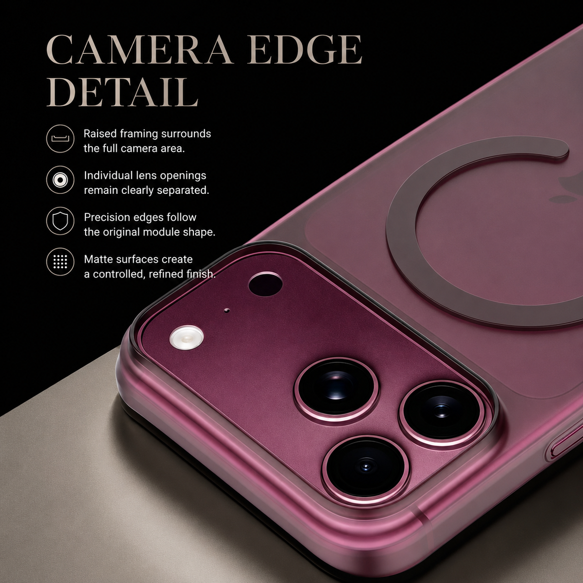 Premium iPhone Case Frosted Matte Translucent Clear MagSafe Magnetic Hard PC Ultra Thin Shockproof Anti Scratch Slim Lightweight Durable Protective Phone Cover