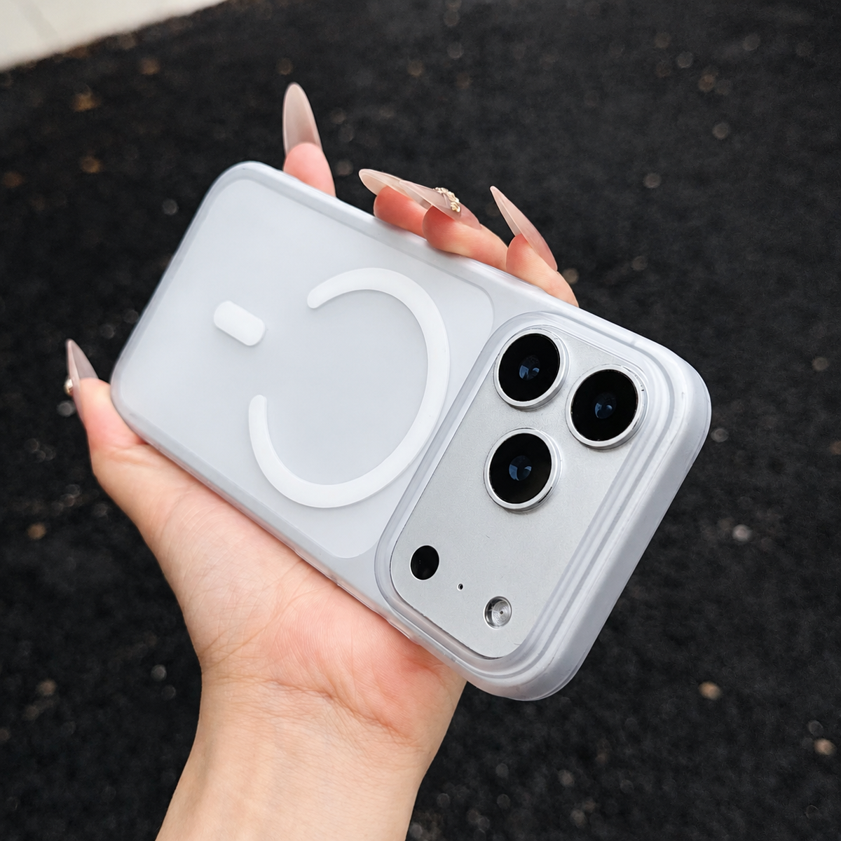 Premium iPhone Case Frosted Matte Translucent Clear MagSafe Magnetic Hard PC Ultra Thin Shockproof Anti Scratch Slim Lightweight Durable Protective Phone Cover