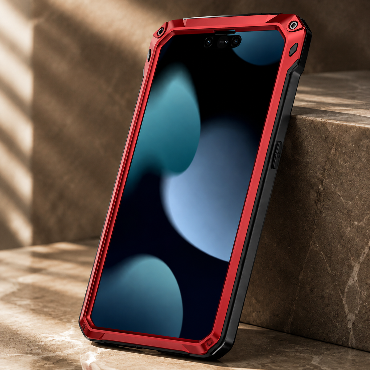 Premium iPhone Case Full Body Shockproof Screen Protector Sliding Camera Cover Kickstand Heavy Duty Anti Slip Scratch Resistant Protective Cover Design