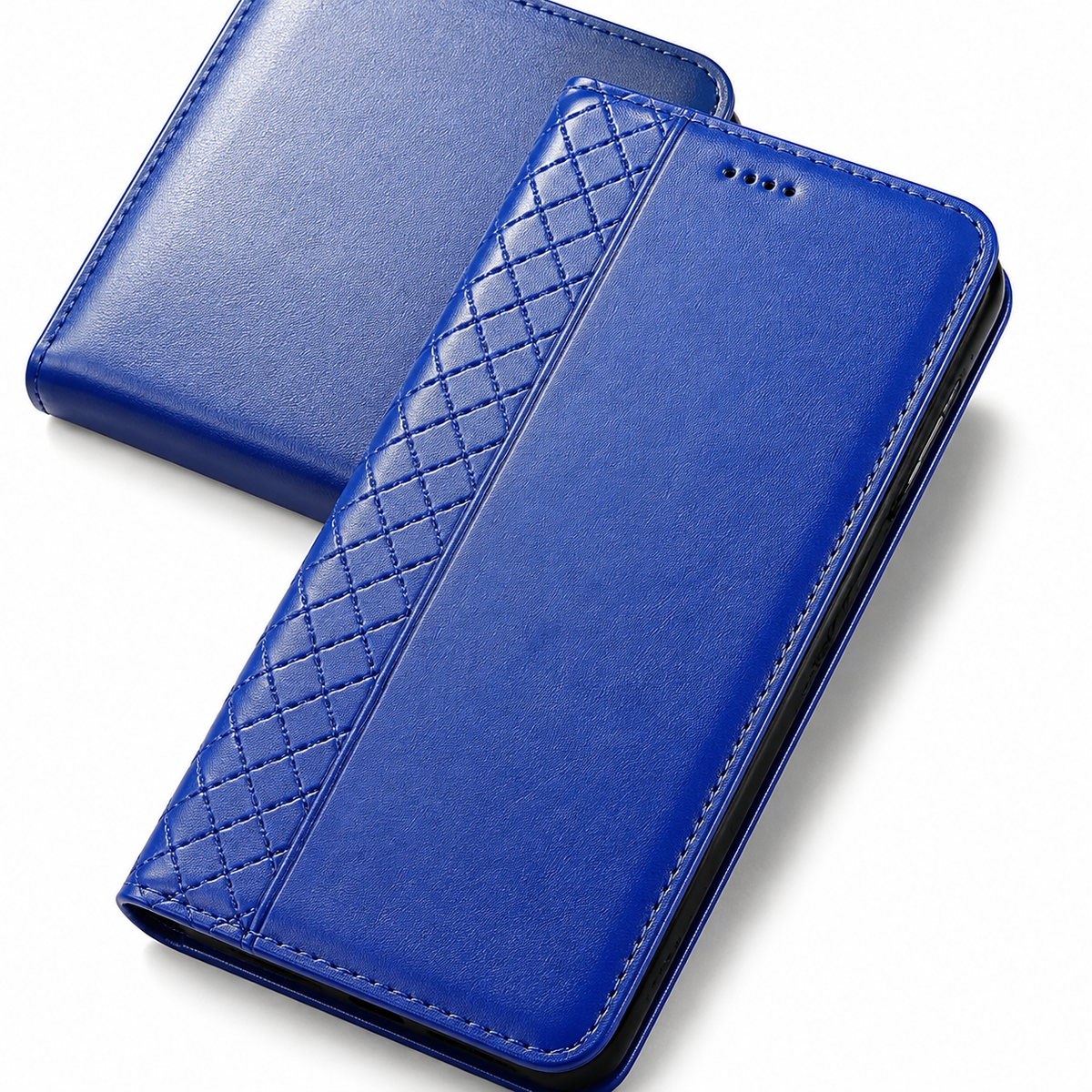 Premium iPhone Case Genuine Leather Flip Wallet Card Holder Kickstand Magnetic Closure Shockproof Protective Cover TPU Full Body Business Slim Design&nbsp;
