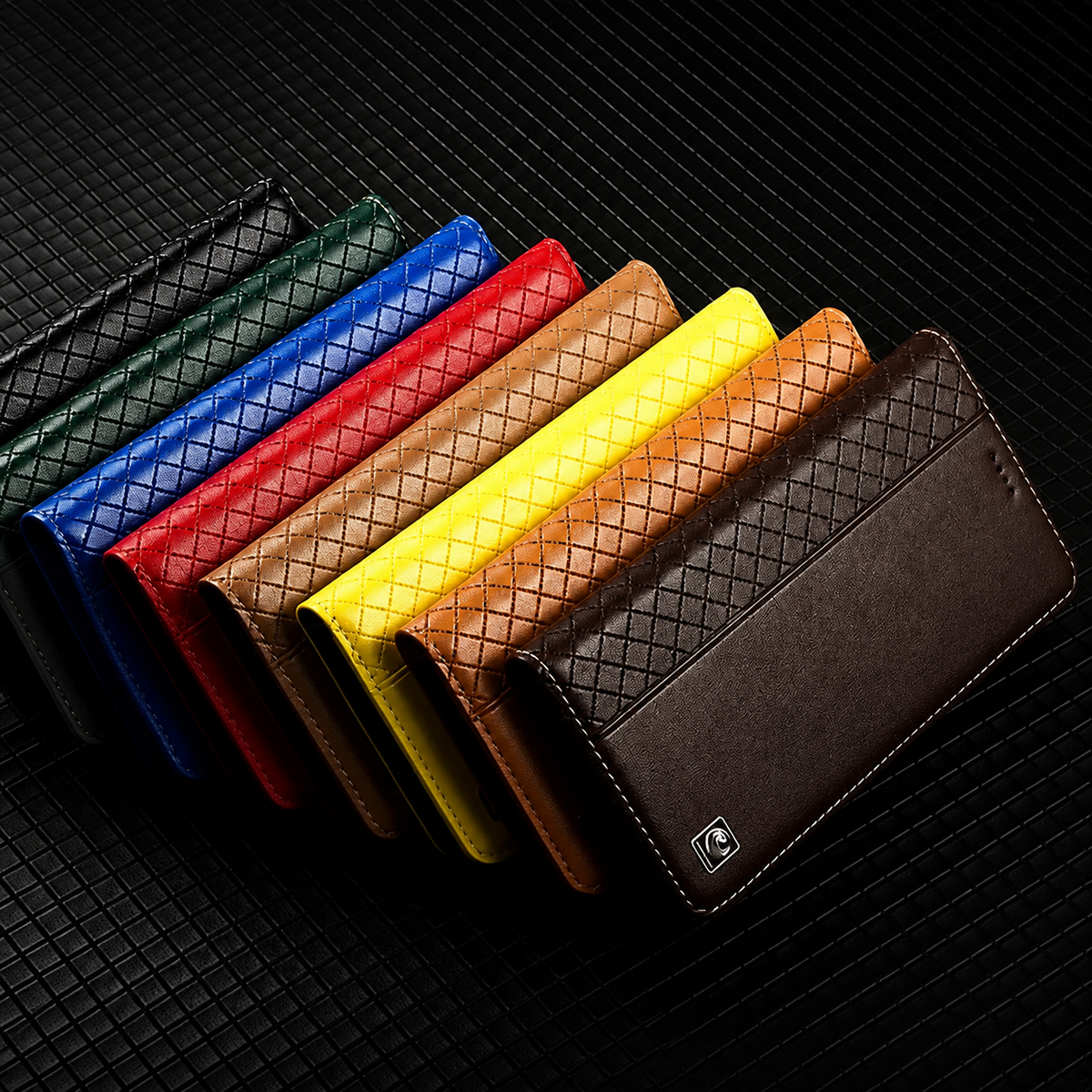 Premium iPhone Case Genuine Leather Flip Wallet Card Holder Kickstand Magnetic Closure Shockproof Protective Cover TPU Full Body Business Slim Design&nbsp;