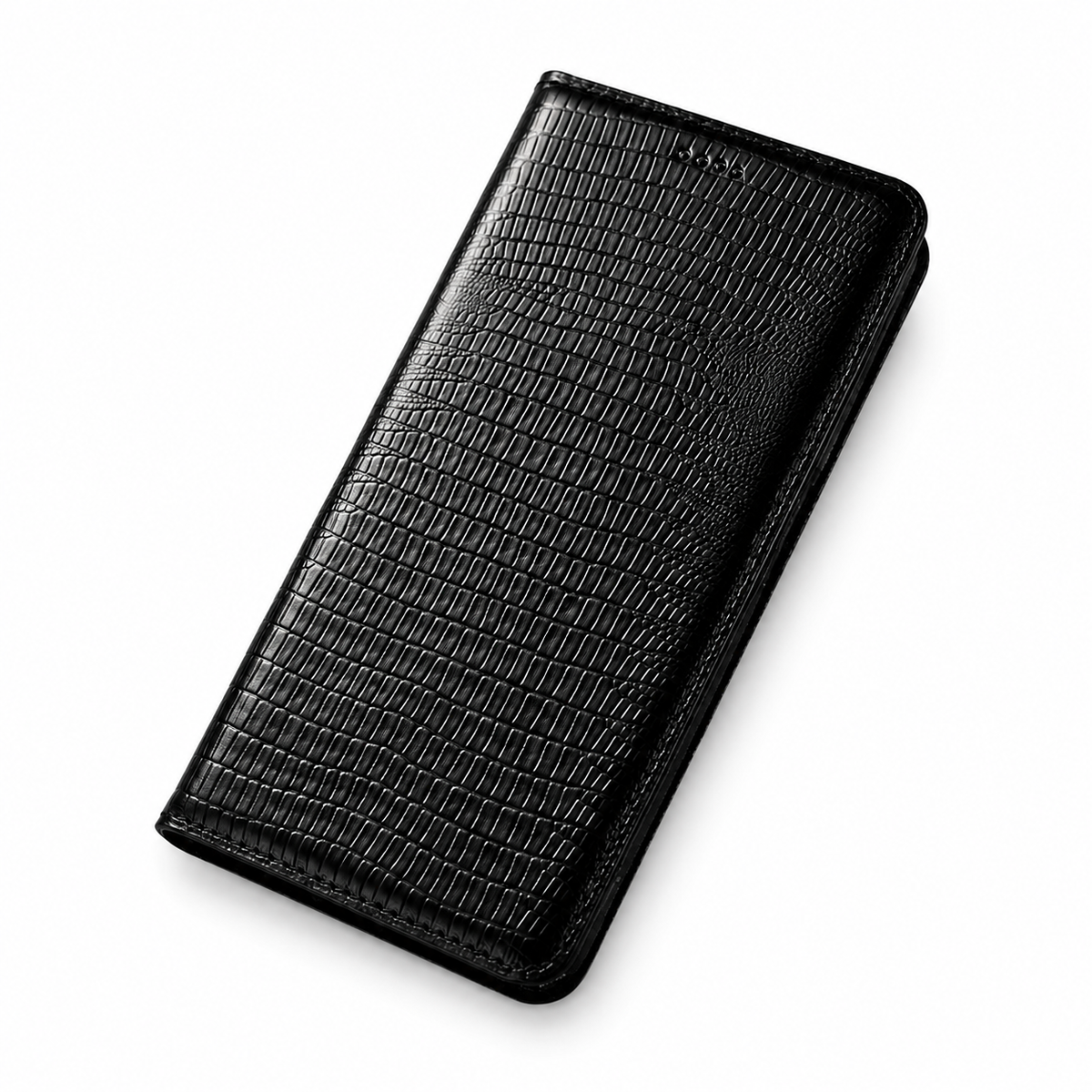 Premium iPhone Case Genuine Leather Flip Wallet Magnetic Closure Kickstand Card Holder Shockproof Dustproof Non Slip Full Coverage Protective Cover