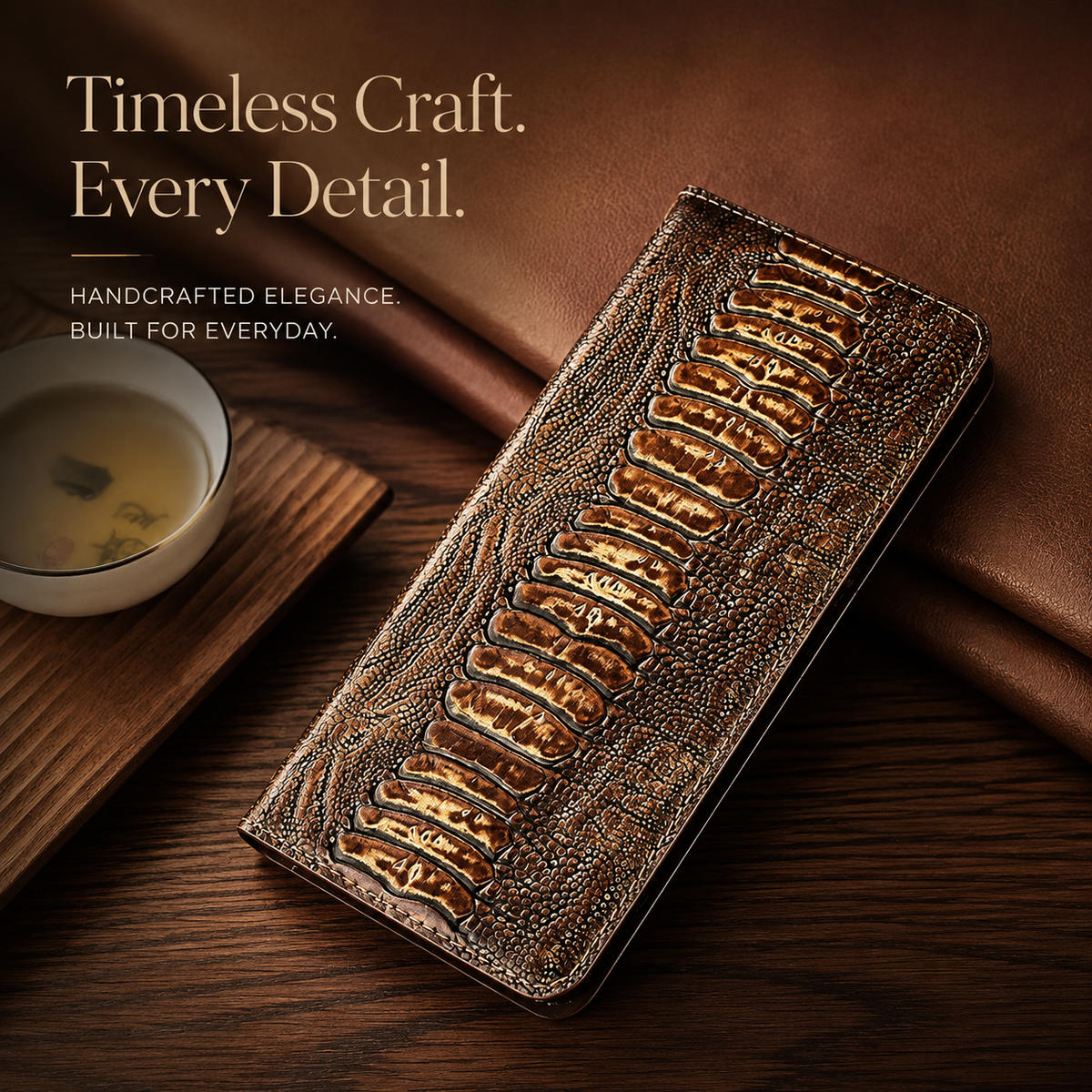 Premium iPhone Case Genuine Leather Wallet MagSafe Compatible Flip Cover Card Holder Magnetic Closure Shockproof Camera Protection Slim Elegant Design