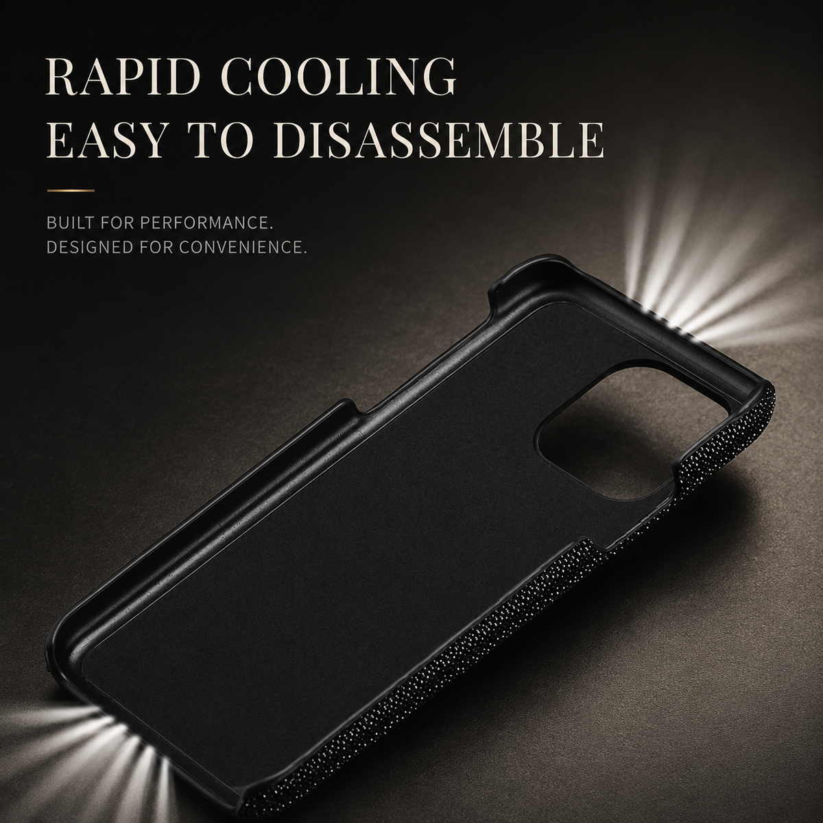 Premium iPhone Case Genuine Stingray Leather Shockproof Half Wrapped Lightweight Anti Scratch Anti Fingerprint Dustproof Non Slip Protective Fit Cover