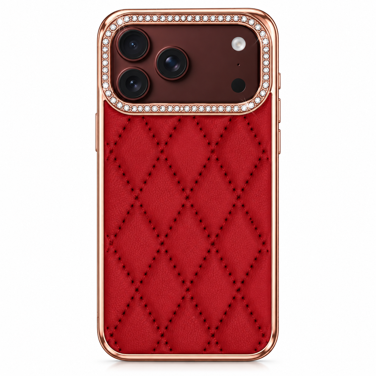 Premium iPhone Case Golden Glitter Diamond Leather Hinge Protection Foldable Cover Glass Screen Protector Shockproof Slim Luxury Protective Phone Cover Case
