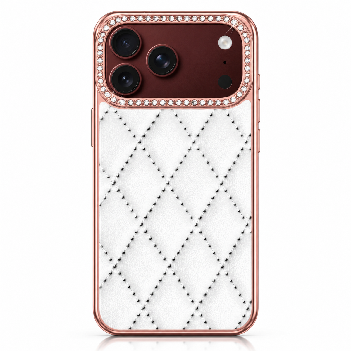 Premium iPhone Case Golden Glitter Diamond Leather Hinge Protection Foldable Cover Glass Screen Protector Shockproof Slim Luxury Protective Phone Cover Case
