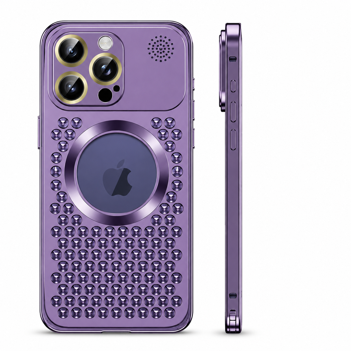 Premium iPhone Case Heat Dissipation Magnetic Aluminum Cover MagSafe Compatible Dual Layer Shockproof Slim Scratch Resistant Protective Finish Designs