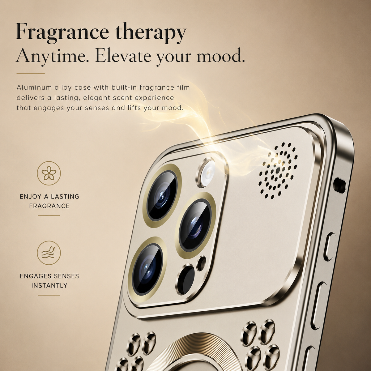 Premium iPhone Case Heat Dissipation Magnetic Aluminum Cover MagSafe Compatible Dual Layer Shockproof Slim Scratch Resistant Protective Finish Designs