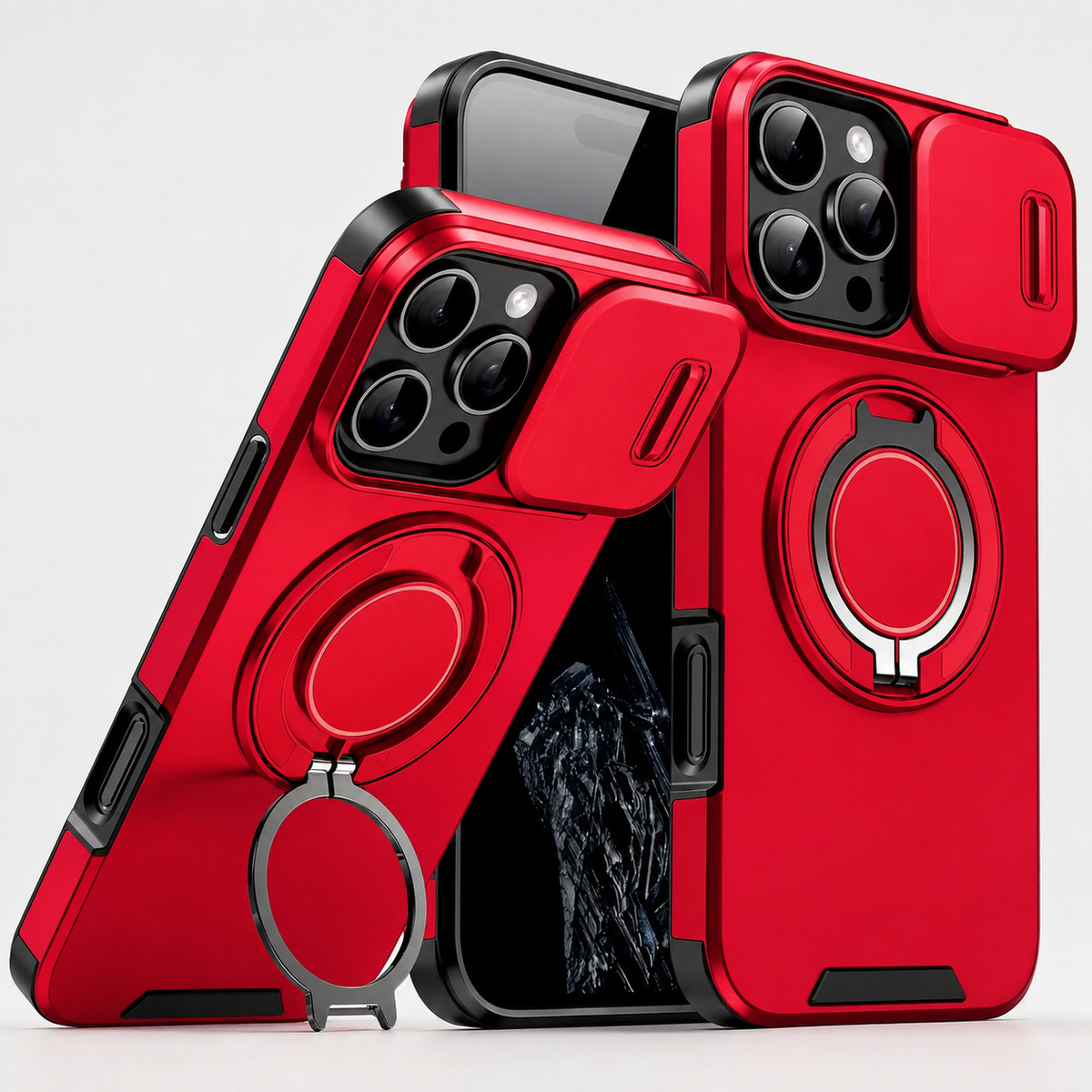 Premium iPhone Case Heavy Duty Armor Shockproof Magnetic Car Mount Stand Holder Anti Drop Rugged Slim Durable Tough Full Protective Phone Cover Shell Case