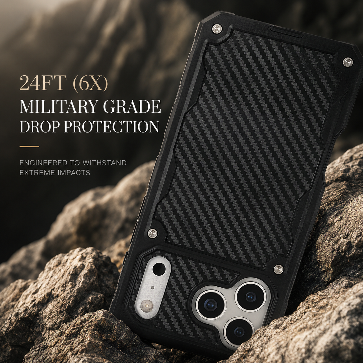 Premium iPhone Case Heavy Duty MagSafe Compatible Shockproof Military Grade Drop Protection Rugged Cover Anti Scratch Dustproof Non Slip Full Coverage