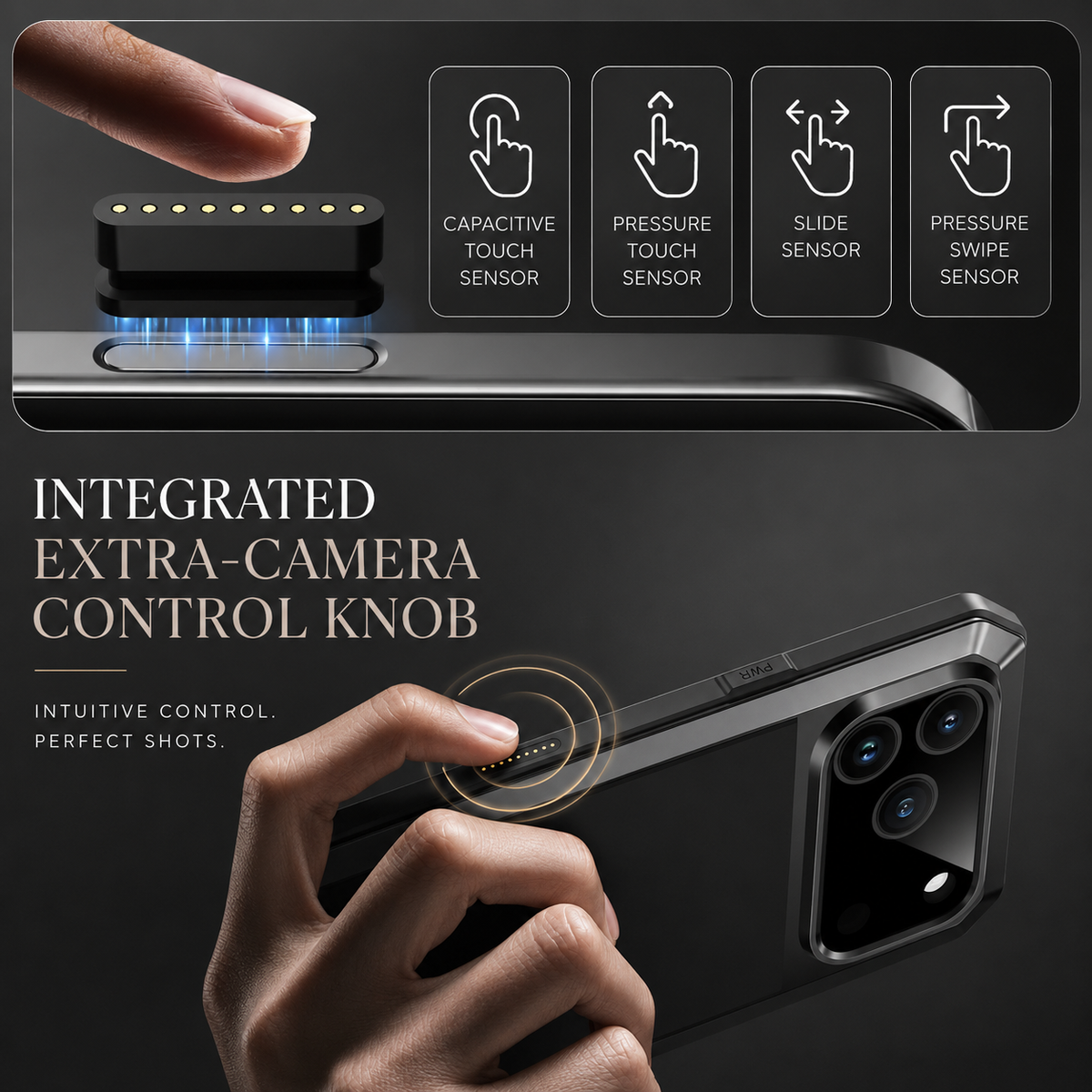 Premium iPhone Case Heavy Duty Metal Protective Cover Tempered Glass Screen Protector Shockproof TPU PC Hybrid Full Coverage Rugged Design